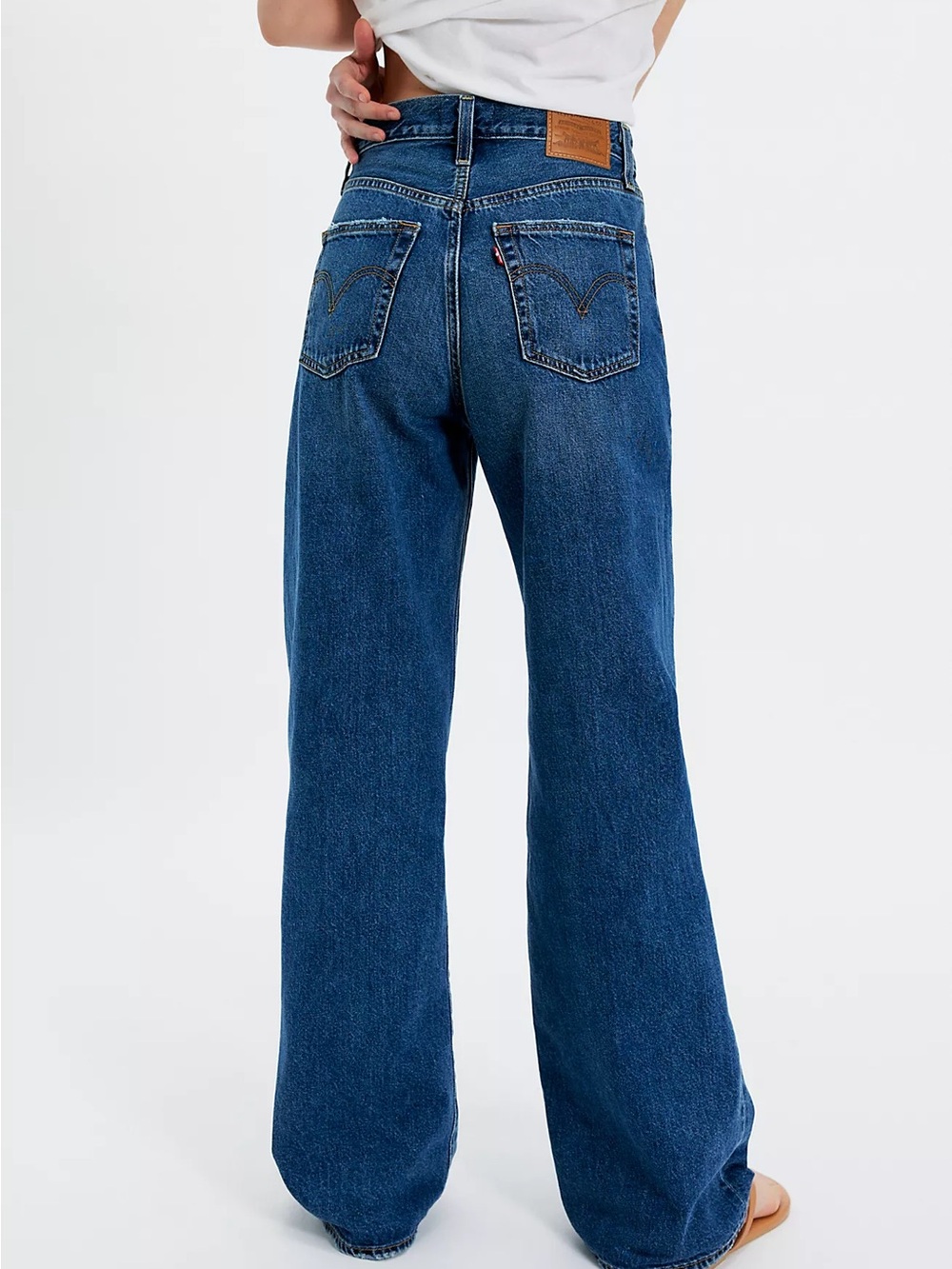 Levis Ribcage Wide Leg jeans 30 Free People